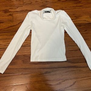 Zara White Turtleneck